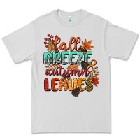 Fall Breeze And Autumn Leaves Premium Tee | Teevron