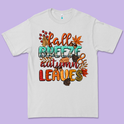 Fall Breeze And Autumn Leaves Premium Tee Designed By Cowgirlartshop
