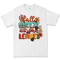 White fall breeze and autumn leaves Premium Tee - CowGirlArtShop