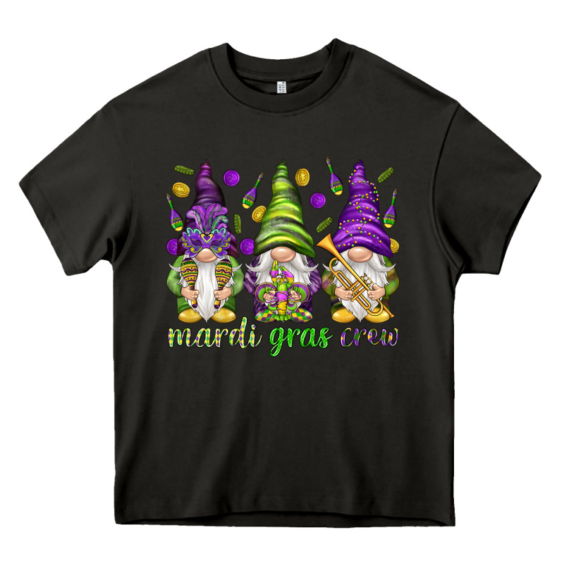 Mardi Gras Crew With Gnomies Heavy Core Tee by HowdyJamesFarm | Teevron