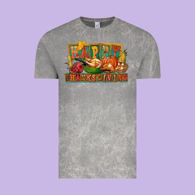 Happy Thanksgiving Vintage Tee Designed By Fadigitalartstudio