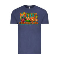 Vintage Denim Happy Thanksgiving Vintage Tee - FaDigitalArtStudio