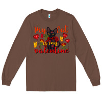 Chestnut my cat is my valentine valentine's day Long Sleeve Tee - FaDigitalArtStudio
