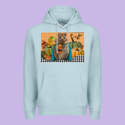 Fall Quokka Premium Hoodie Designed By Lillyallendesigns