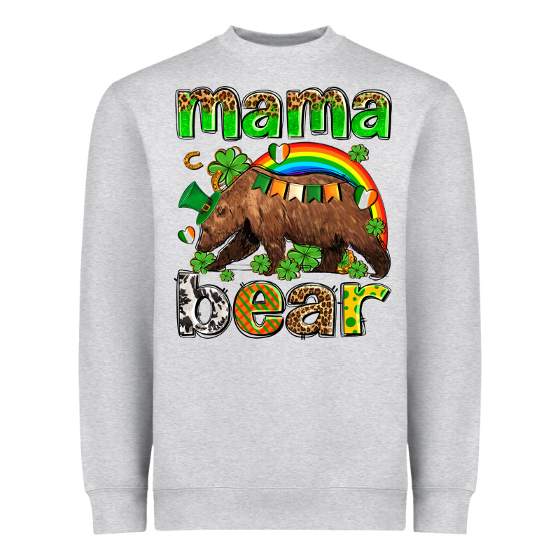 St Patricks Mama  Bear Heavyweight Sweatshirt by AdoDesignShop | Teevron