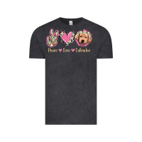 Vintage Black Peace Love Labrador Vintage Tee - Jasminsmagicworld