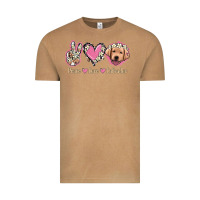 Vintage Camel Peace Love Labrador Vintage Tee - Jasminsmagicworld