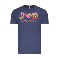 Vintage Denim Peace Love Labrador Vintage Tee - Jasminsmagicworld