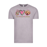 Vintage Zinc Peace Love Labrador Vintage Tee - Jasminsmagicworld