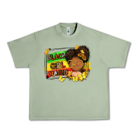 Oil Green black girl magic Urban Heavy Tee - FaDigitalArtStudio
