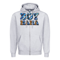 Heather Grey boy mama Zipper Hoodie - AdoDesignShop