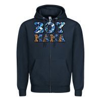 Navy boy mama Zipper Hoodie - AdoDesignShop