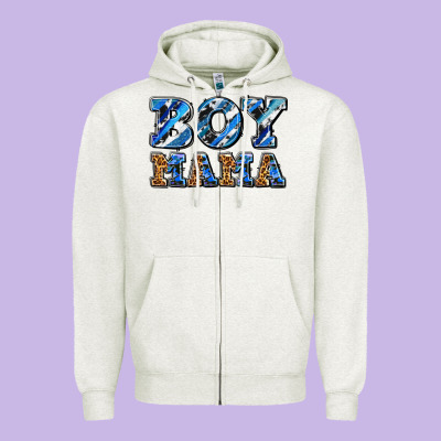Boy Mama Zipper Hoodie Designed By Adodesignshop