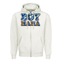Oatmeal Heather boy mama Zipper Hoodie - AdoDesignShop