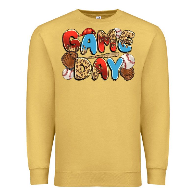 Game Day Baseball Premium Sweatshirt by JahusDesignShop | Teevron