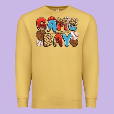 Game Day Baseball Premium Sweatshirt Designed By Jahusdesignshop