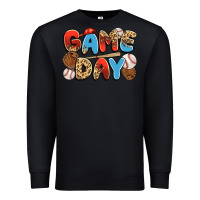 Black game day baseball Premium Sweatshirt - JahusDesignShop