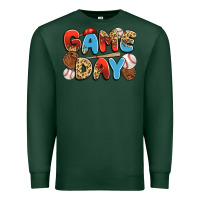 Sports Green game day baseball Premium Sweatshirt - JahusDesignShop
