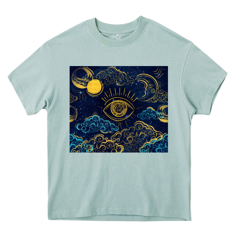 Evil Eye Moon Heavy Core Tee by TumblerDesignByShophia | Teevron