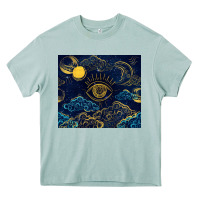 Arona evil eye moon Heavy Core Tee - TumblerDesignByShophia