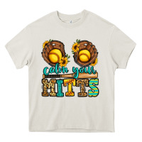 Cream calm your mitts softball Heavy Core Tee - Jasminsmagicworld