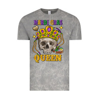 Cloud Rock Skull Mardi Gras queen Vintage Tee - FaDigitalArtStudio