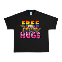 Black Free Mom hugs Urban Heavy Tee - FaDigitalArtStudio