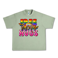Oil Green Free Mom hugs Urban Heavy Tee - FaDigitalArtStudio