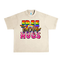 Sandshell Free Mom hugs Urban Heavy Tee - FaDigitalArtStudio