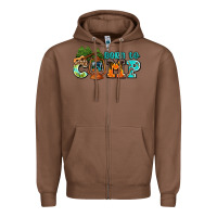 Chestnut born to camp with guitar Zipper Hoodie - AdoDesignShop