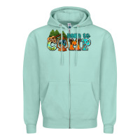 Born To Camp With Guitar Zipper Hoodie | Teevron