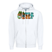 White born to camp with guitar Zipper Hoodie - AdoDesignShop