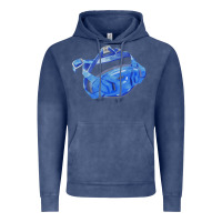 Vintage Denim Chin Guard Fa Element 1 Vintage Hoodie - FaDigitalArtStudio