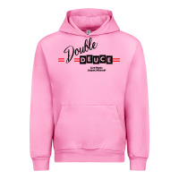 Fuchsia Pink double deuce live music Urban Hoodie - linhVisuals