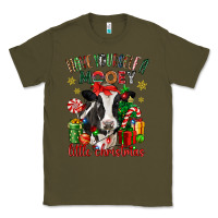 Army Green have yourself a little christmas cow Classic Tee - CowGirlArtShop