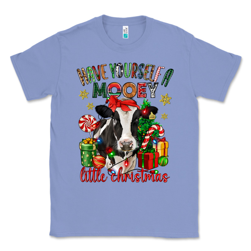 Have Yourself A Little Christmas Cow Classic Tee by CowGirlArtShop | Teevron