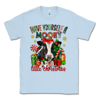 Dusty Blue have yourself a little christmas cow Classic Tee - CowGirlArtShop