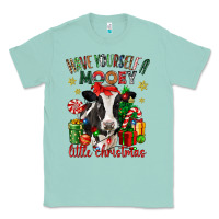 Seafoam have yourself a little christmas cow Classic Tee - CowGirlArtShop