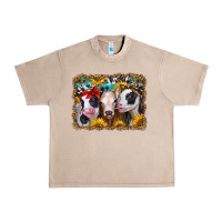 French Oak western sunflower heifers Urban Heavy Tee - Jasminsmagicworld