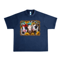 Navy western sunflower heifers Urban Heavy Tee - Jasminsmagicworld