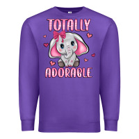 Purple totally adorable Premium Sweatshirt - JahusDesignShop