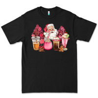 Black pink christmas pink tree santa coffe cups Premium Tee - CowGirlArtShop