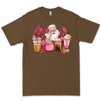 Cacao pink christmas pink tree santa coffe cups Premium Tee - CowGirlArtShop