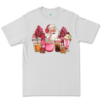 Dove Grey pink christmas pink tree santa coffe cups Premium Tee - CowGirlArtShop
