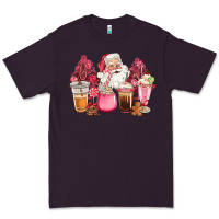 Plum pink christmas pink tree santa coffe cups Premium Tee - CowGirlArtShop