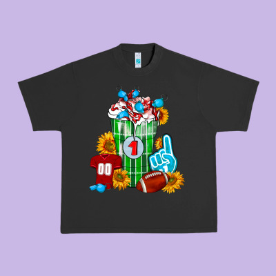 Football Frappe Urban Heavy Tee Designed By Fadigitalartstudio