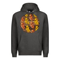 Charcoal Heather Fall Rounded Premium Hoodie - LillyAllenDesigns