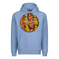 Colony Blue Fall Rounded Premium Hoodie - LillyAllenDesigns