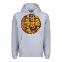 Heather Grey Fall Rounded Premium Hoodie - LillyAllenDesigns