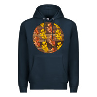 Navy Fall Rounded Premium Hoodie - LillyAllenDesigns